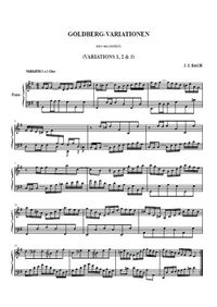 Variations Goldberg 1, 2, 3 - Johann Christian Bach